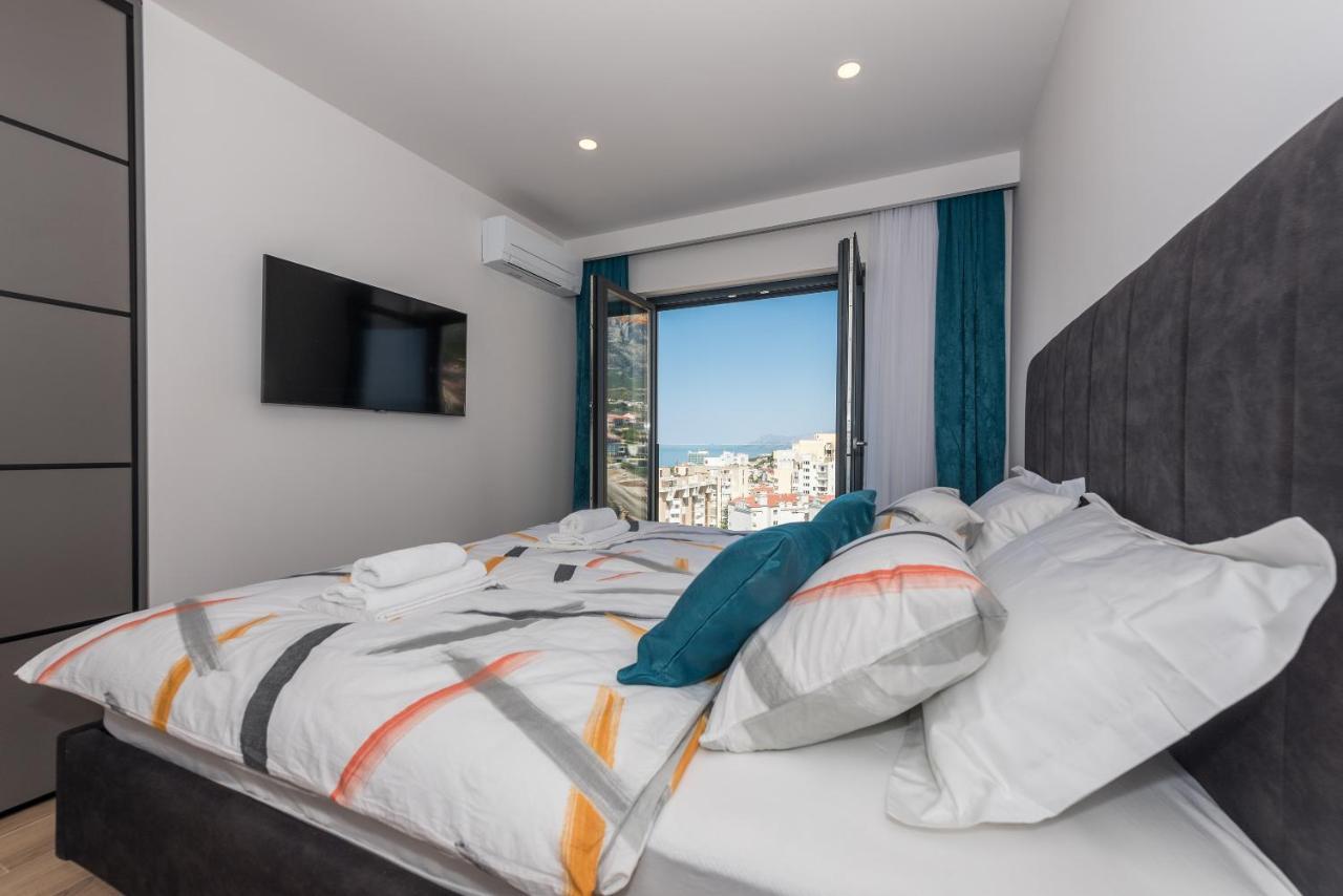 Luxury Adria Sea & City View Apartment Makarska Exterior photo