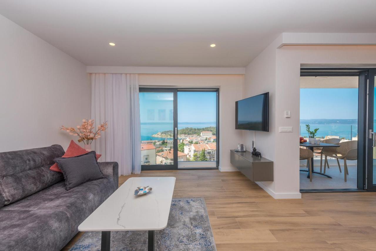 Luxury Adria Sea & City View Apartment Makarska Exterior photo