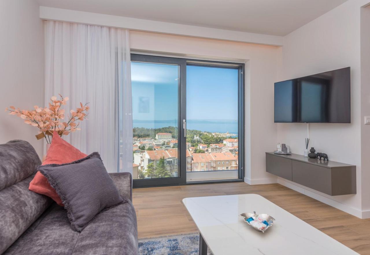 Luxury Adria Sea & City View Apartment Makarska Exterior photo